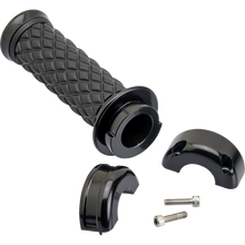 Load image into Gallery viewer, Biltwell AlumiCore Grip Set Custom Black