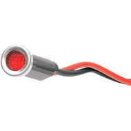 DRAG SPECIALTIES INDICATOR LIGHT W/BEZEL RED (EA) 2212-0111 - Motomike Canada