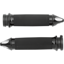 Load image into Gallery viewer, AVON GRIPS 08-19 FLHT CUSTOM SPIKE GRIPS BLK AVON CC-86-ANO-SP-FL - Motomike Canada