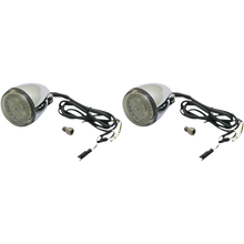 Load image into Gallery viewer, CUSTOM DYNAMICS IND Frnt Turn Signal, w White Halo &amp; Amber- Chrome PR PB-IND-FTS-AW-C