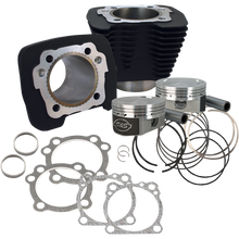 Load image into Gallery viewer, S&amp;S CYCLE CYL KIT, 3-9/16" BORE, 4.650", FD, 920-0070, WBLACK, 86-UP X 910-0691
