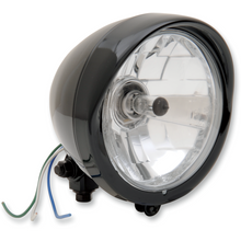 Load image into Gallery viewer, DRAG SPECIALTIES 5-3/4" GL/BLK DIAMOND HEADLIGHT ASSEMB 2001-0551
