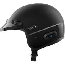 Load image into Gallery viewer, SENA SURGE OPEN-FACE MESH MATTE BLACK/GLOSSY BLACK S SURGE-MBGB00S3