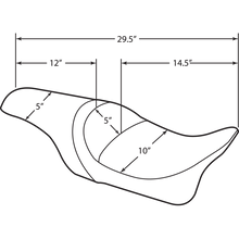 Load image into Gallery viewer, DRAG SPECIALTIES 94-96 FLHR PREDATOR SEAT SMOOTH 0801-0616