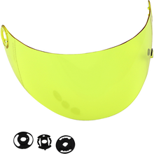 Load image into Gallery viewer, VERSAINSECT go S Gen2 Flat Shield | Yellow | Anti-Fog | Scratch Resistant | UV/A UV/B Resistant | Motorcycle Helmet Accessory