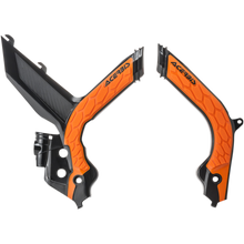 Load image into Gallery viewer, Acerbis - 19-22 KTM 125-450 SX/SX-F/XC-F/XC Frame Guards- X-Grip - Black/16 Orange (2733445229)