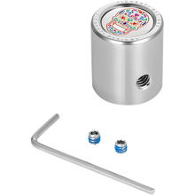 Load image into Gallery viewer, FIGURATI DESIGNS HEEL-TOE SHIFTER COVER SILVER WITH SUGAR SKULL FD30-HTSCSS