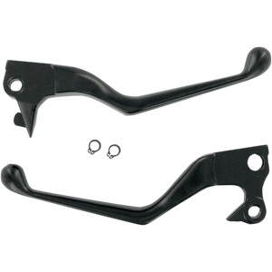 DRAG SPECIALTIES 04-13 XL BLACK LEVER SET 0610-0129