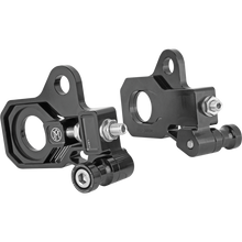Load image into Gallery viewer, PERFORMANCE MACHINE AXLE ADJUSTER KIT BLK 0117-0028M-B