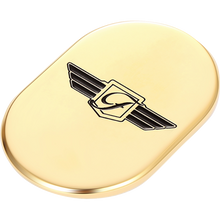Load image into Gallery viewer, FIGURATI DESIGNS BACK FENDER COVER GOLD WITH FIGURATI DESIGNS LOGO-LEFT FD01-AC-GLD-LT