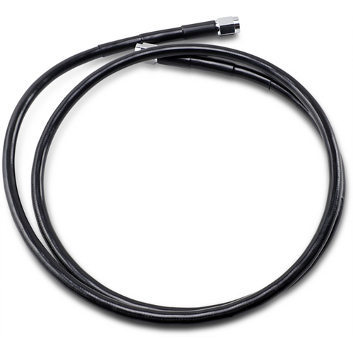 DRAG SPECIALTIES BLACK S/S BRAKE LINE 47