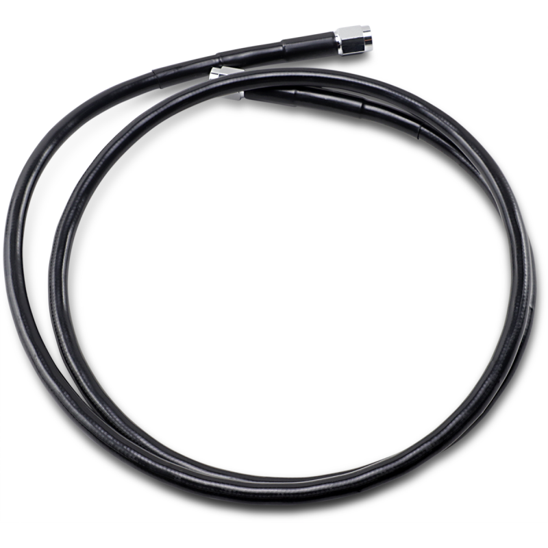 DRAG SPECIALTIES BLACK S/S BRAKE LINE 47
