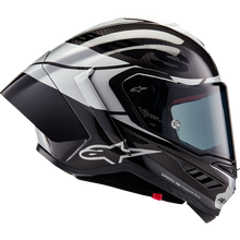 Load image into Gallery viewer, ALPINESTARS (ROAD) S-R10 ELEMENT HELMET CARB/SIL/BK S 8200324-1368-S