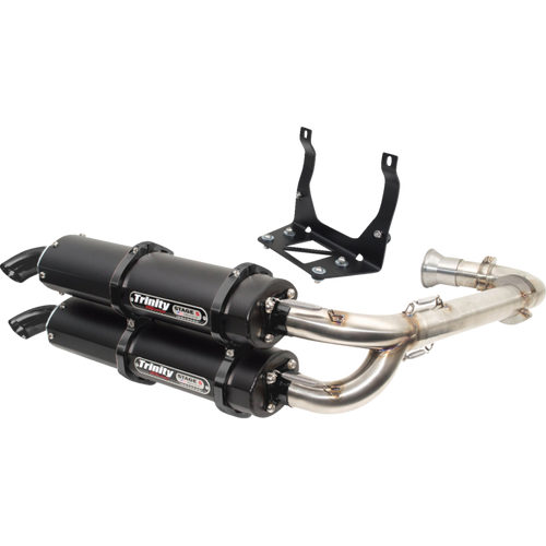 TRINITY RACING EXHAUST CAN-AM X3 BK CRKT TR-4161D-C2