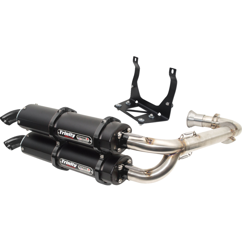 TRINITY RACING EXHAUST CAN-AM X3 BK CRKT TR-4161D-C2