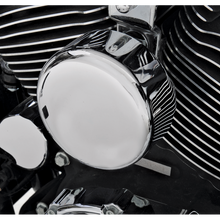 Load image into Gallery viewer, DRAG SPECIALTIES 91-19 ROUND CHR HORN COVER 2107-0043