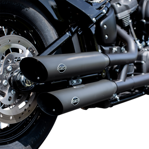 S&S CYCLE MUFFLER S/C BLK 50S FLFB 550-0752B
