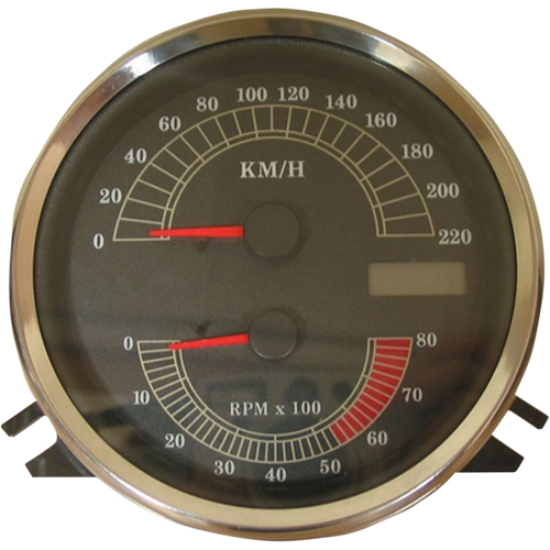 Drag Specialties Electronic Speedometer Km/h For Harley w/tach FXST-FLST-FLHR 1999-03