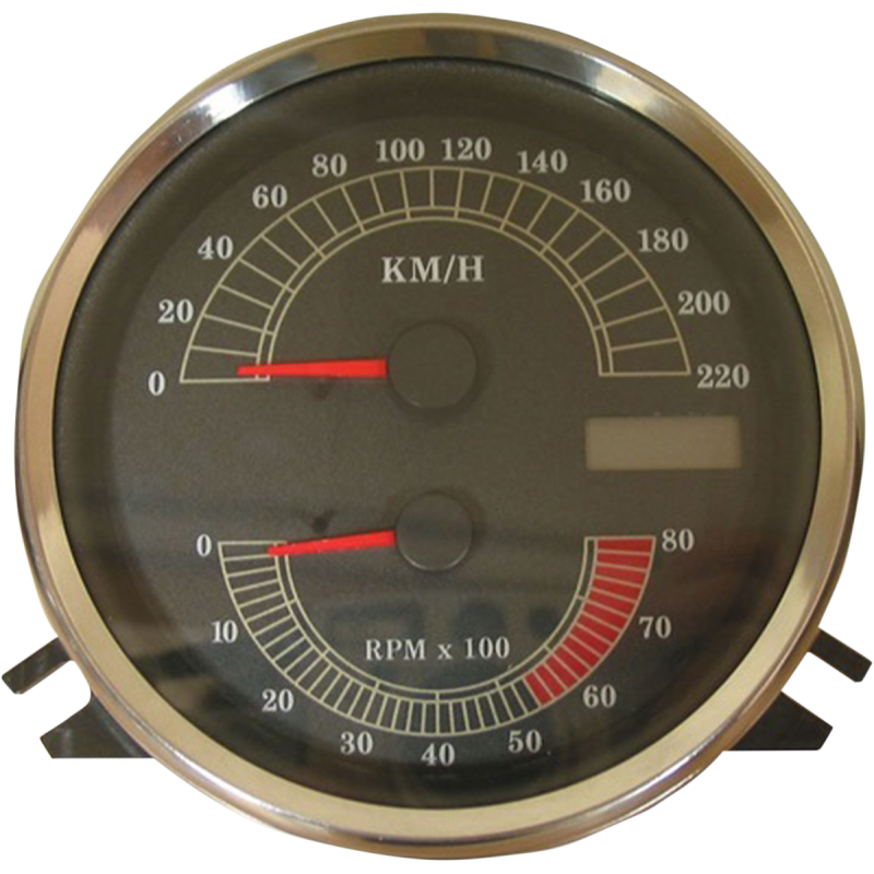 Drag Specialties Electronic Speedometer Km/h For Harley w/tach FXST-FLST-FLHR 1999-03