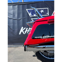 Load image into Gallery viewer, KHROME WERKS 4.5" HP-PLUS CHROME TRACER BILLET TIP MUFFLERS 2017+ TOURING 202735