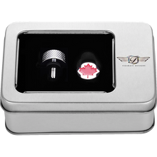 Load image into Gallery viewer, FIGURATI DESIGNS RED MAPLE LEAF SEAT SCREW SILVER FD03-SEAT_SCREW-SS