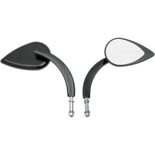 Load image into Gallery viewer, DRAG SPECIALTIES TEARDROP MIRROR BLK LONG STEM (EA) 0640-0389