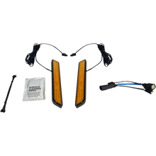 Load image into Gallery viewer, CUSTOM DYNAMICS LIGHT LED FORK AMB BLK CD-FORK-SS6-AB