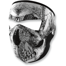 Load image into Gallery viewer, ZAN HEADGEAR SKULL NEOPRENE FACE MASK WNFM002
