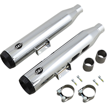 Load image into Gallery viewer, S&amp;S CYCLE MUFFLER CHR GN50S ST D/H 550-0757B