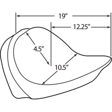 Load image into Gallery viewer, DRAG SPECIALTIES 00-05 FX/FLST SOLO SEAT SMOOTH F/B/REST 0802-0632
