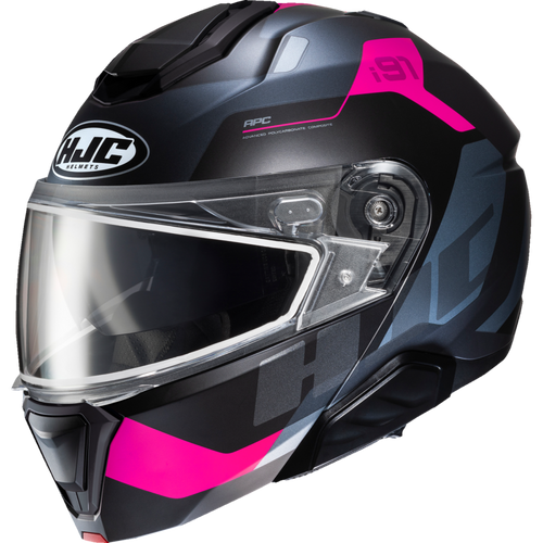 HJC i91 EC CARST SF GY/PK LG 438584