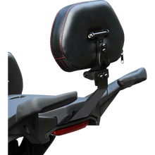 Load image into Gallery viewer, SHOW CHROME Ballistic Passenger Backrest - Bl w/ Red Sitch - Ryker 19-23 41-420CRED