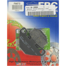 Load image into Gallery viewer, EBC FA67/3 ORGANIC SERIES BRAKE PAD SET EBC FA67/3
