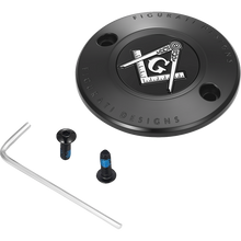 Load image into Gallery viewer, FIGURATI DESIGNS TIMING COVER BLACK WITH MASONIC EMBLEM, 2-HOLE FD42-TC-2H-BLK