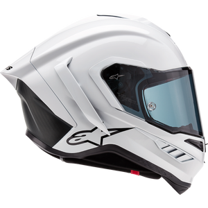 ALPINESTARS (ROAD) S-R10 SOLID HELMET WHT GLS/BLK MT L 8200124-2170-L