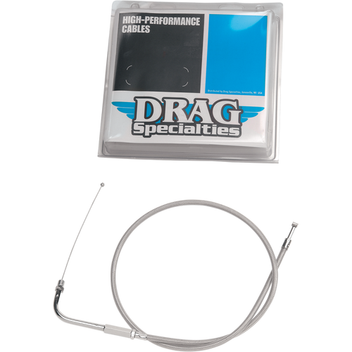 DRAG SPECIALTIES S/STEEL FL IDLE CABLE 5340700B