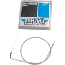 Load image into Gallery viewer, DRAG SPECIALTIES 96-17 34-3/4" S/S THROTTLE CABLE 5332504B - Motomike Canada
