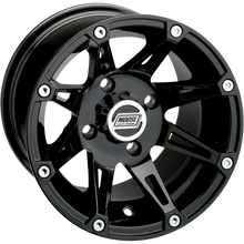 Load image into Gallery viewer, MOOSE UTILITY DIVISION TYPE 387X 14X8 4/137 4+4 GLOSS BLACK 387MO148136GB4