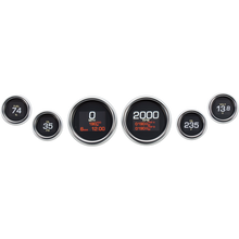 Load image into Gallery viewer, DAKOTA DIGITAL 04-13 FLHT SIX GAUGE CHR BEZEL MLX-8604 - Motomike Canada