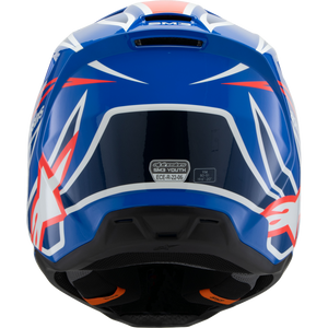 ALPINESTARS HELMETSM3 YTH WURX B/Y/BL/R L ECE06 8302125-7312-YL