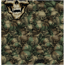 Load image into Gallery viewer, Lethal Threat Designs Neck Scarves Skull Camo (Green, OSFM)
