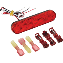 Load image into Gallery viewer, SHOW CHROME RED LED MARKER LIGHT 1" X 3 3/4" 16-119RS