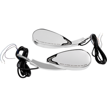 Load image into Gallery viewer, CUSTOM DYNAMICS MIRRORS LED RUN &amp; TURN SIGNAL CHROME CD-MIR-PLUG-C