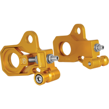 Load image into Gallery viewer, PERFORMANCE MACHINE AXLE ADJUSTER KIT GOLD 0117-0028M-G