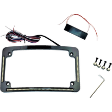 Load image into Gallery viewer, CUSTOM DYNAMICS LIC/PLT FRAME BLK RADIUS TF05-B
