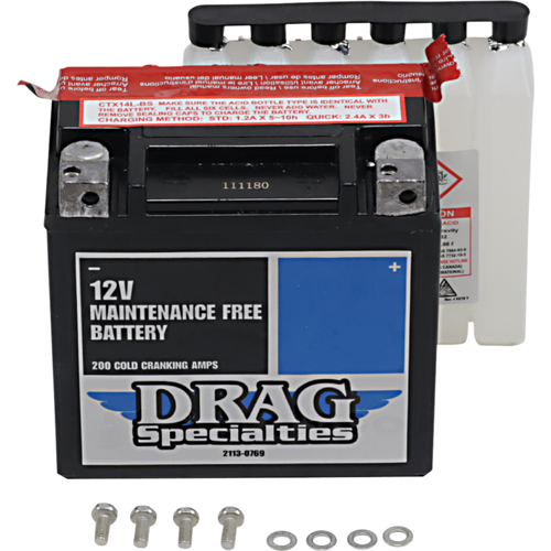 DRAG SPECIALTIES BATTERIES BATTERY YTX14LBSFT DRAG CTX14L-BS FT