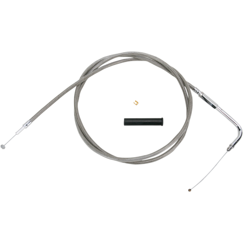DRAG SPECIALTIES S/STEEL THROTTLE CABLE 5332158B