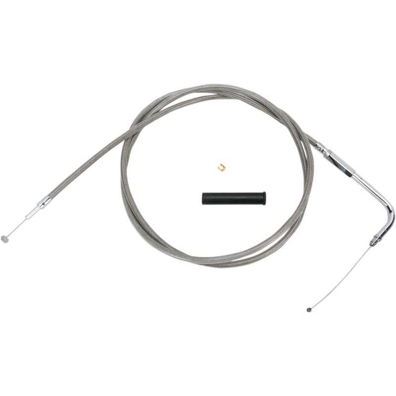 DRAG SPECIALTIES S/STEEL THROTTLE CABLE 5332158B