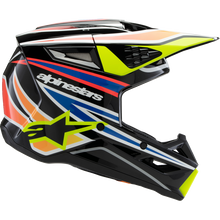 Load image into Gallery viewer, ALPINESTARS HELMETSM3 YTH WURX B/Y/BL/R L ECE06 8302125-1574-YL