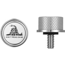 Load image into Gallery viewer, FIGURATI DESIGNS SEAT SCREW SILVER WITH 3M DON'T TREAD ON ME INSERT FD40-SEAT_SCREW-SS